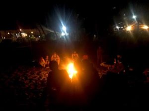 Bonfire on the beach.